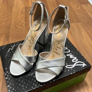 Sam Edelman Silver Yaro Heels